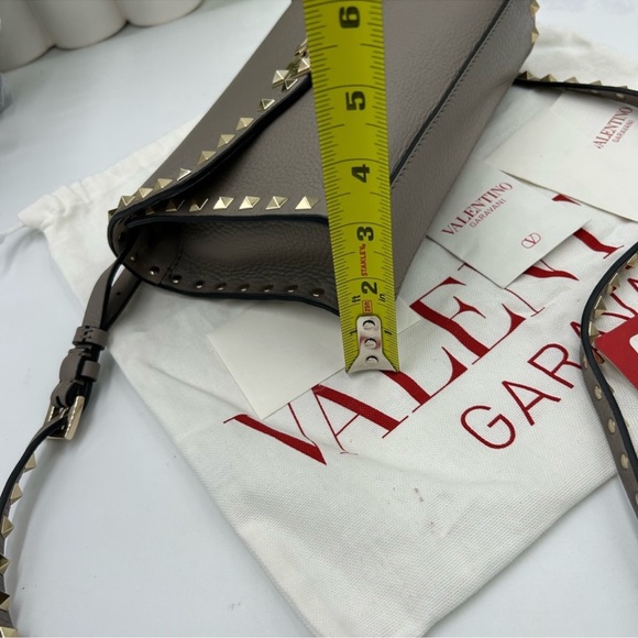 Women’s Valentino Garavani grey calf, skin leather shoulder bag made in Italy - Picture 16 of 16